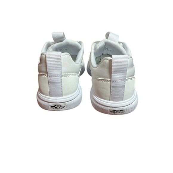 Vans Low Top Sneakers White Lace Up Athletic Shoes Women Size 7.5 - Picture 2 of 7